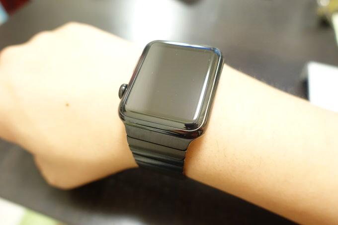 純正リングブレスレット(42mm) Apple Watch スペースブラック-